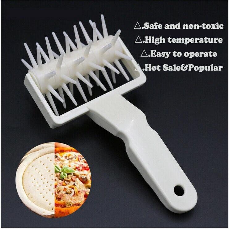 A Kitchen Dining or Bar Baking Tool Pizza Needle Roller Hole Puncher Plastic Handle Hole Puncher Tool