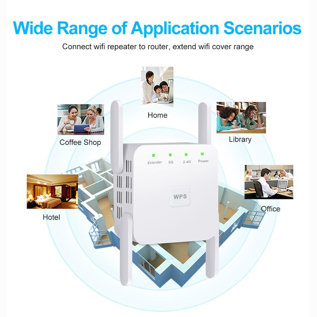 1200Mbps 2.4G 5G Wireless Wifi 4 UK-Plug