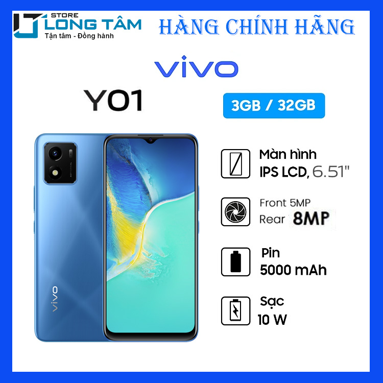 Điện thoại Vivo Y01 (2GB/32GB) - Hàng Chính hãng