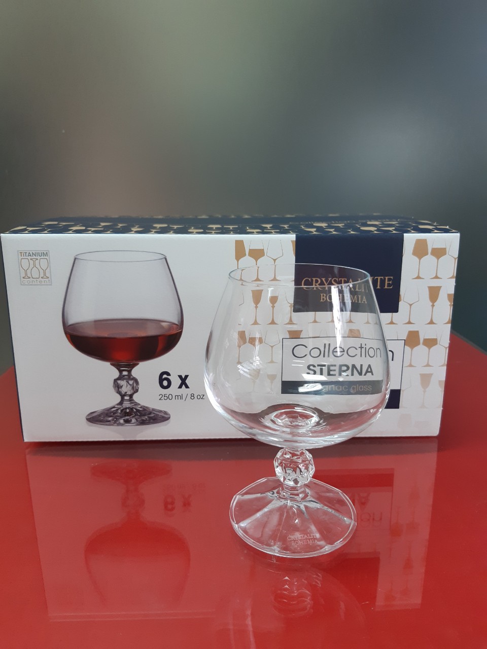 LY PHA LÊ SÉC STERNA COGNAC 250ML ( BỘ 6 CHIẾC )