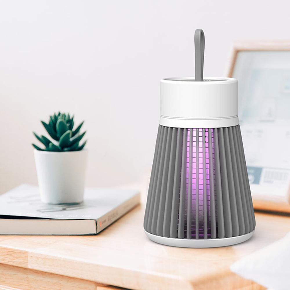 Đèn Bắt Muỗi Điện Di Động Với Tia Uv & Sốc Điện Tích Hợp Pin Yên Tĩnh Bug Zapper