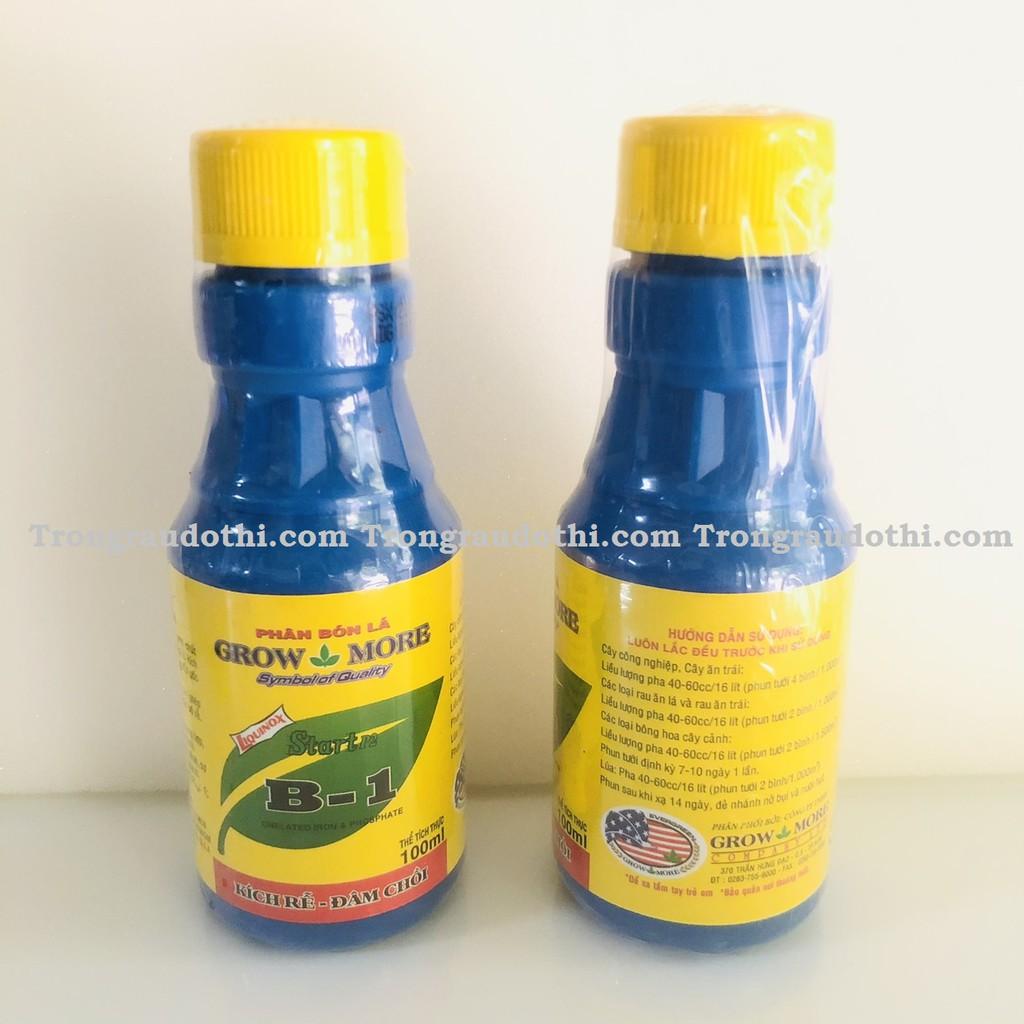 Vitamin B1 cho hoa lan, cây cảnh (hàng Mỹ, lọ 100ml),  kích hoa, phát triển cành lá, rễ khỏe