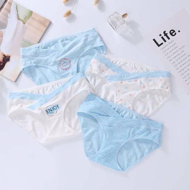 COMBO 4 QUẦN LÓT BẦU COTTON HOẠ TIẾT CUTE