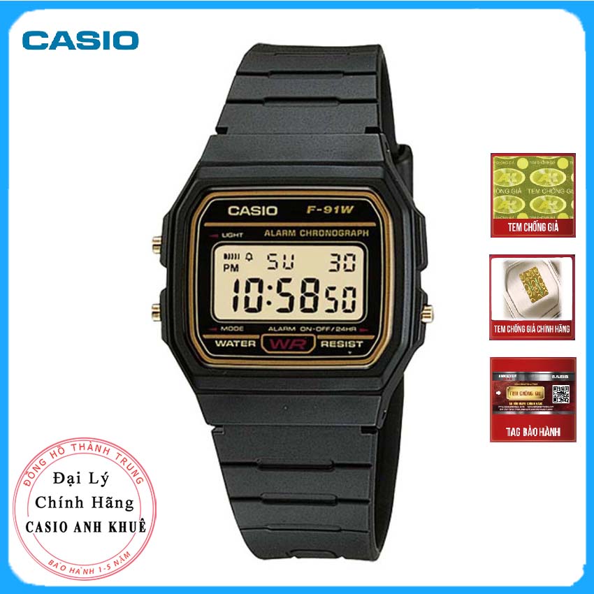 Đồng Hồ Nam Casio F-91WG-9QDF Dây Nhựa