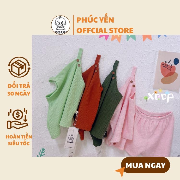 Đồ Bộ 2 dây XOOP chất tổ ong cho bé gái (11-21kg) BC79,Bộ thời trang quần áo trẻ em Shop Phúc Yến