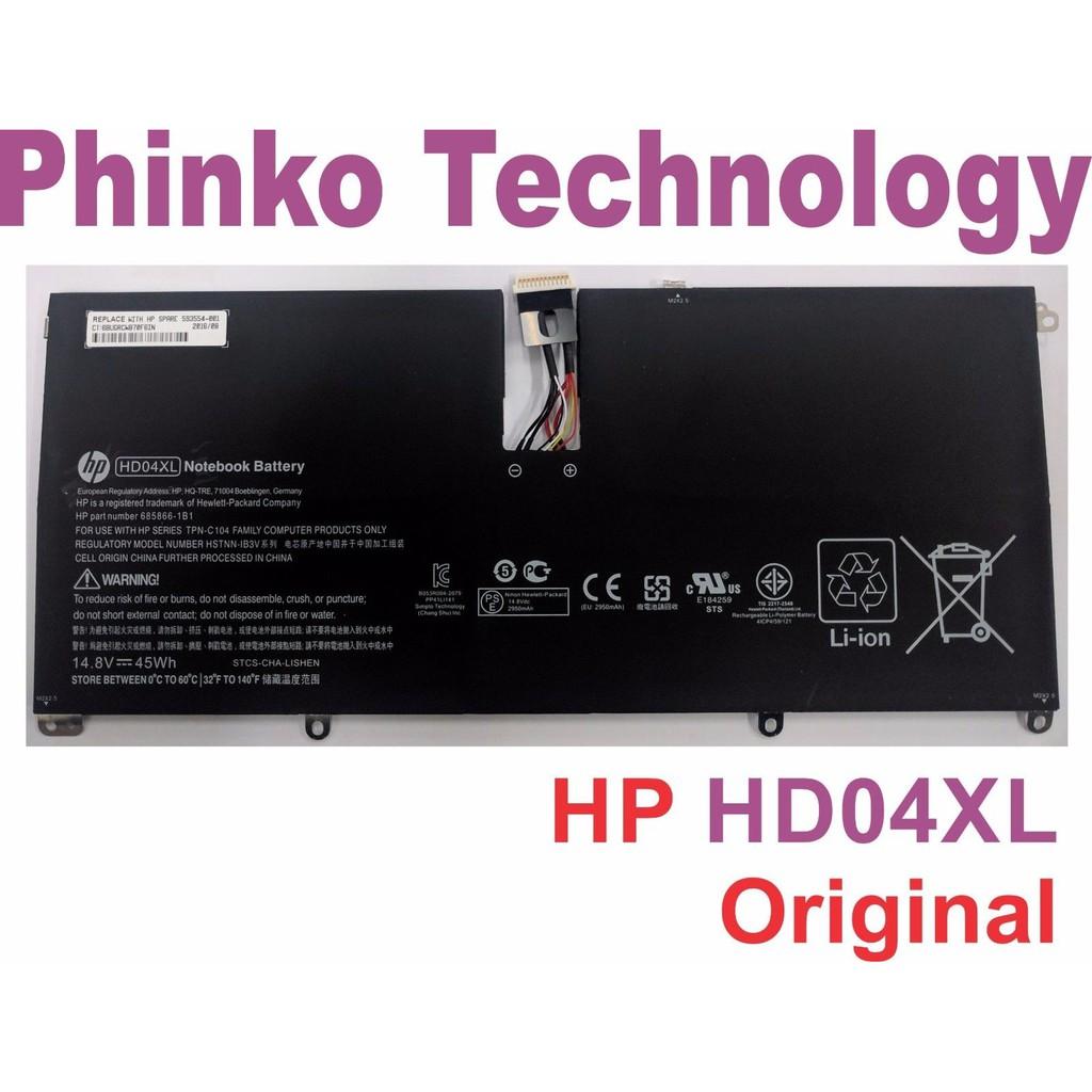 Pin Dùng Cho Laptop HP Envy Spectre XT 13-2120tu 13-2021tu 13-2000eg,HD04XL XT 13-200 TPN-C104 HSTNN-IB3V 685989-001