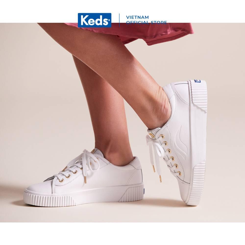 Giày Keds Nữ- Crew Kick Alto Leather- KD064602WH