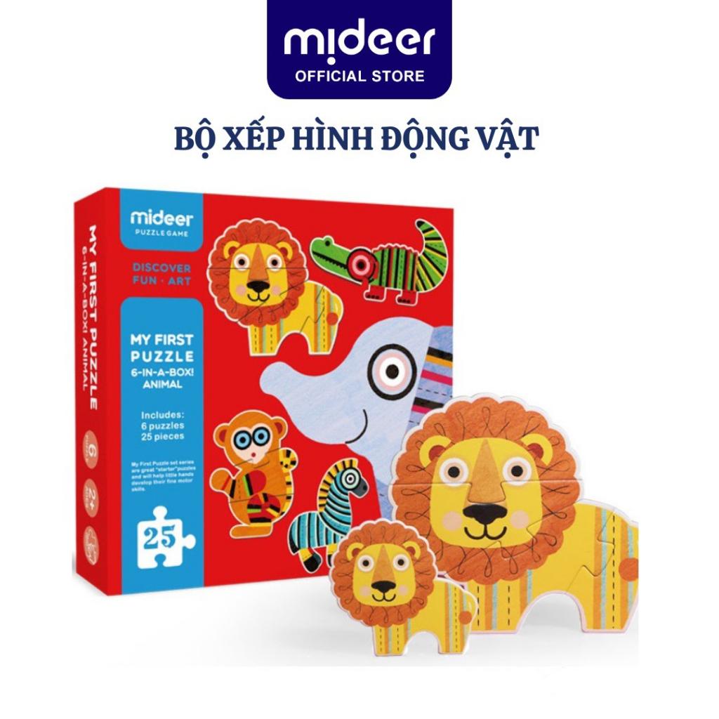 Đồ Chơi Xếp Hình Cho Bé Mideer My First Puzzle Animal Mideer