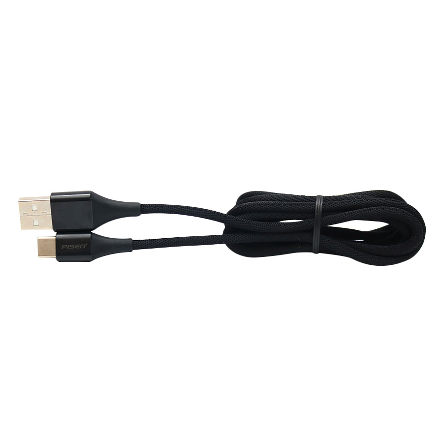 Dây Cáp Sạc USB Type-C Pisen Dài 1.2m Braided Chống Gãy - Hàng Chính Hãng