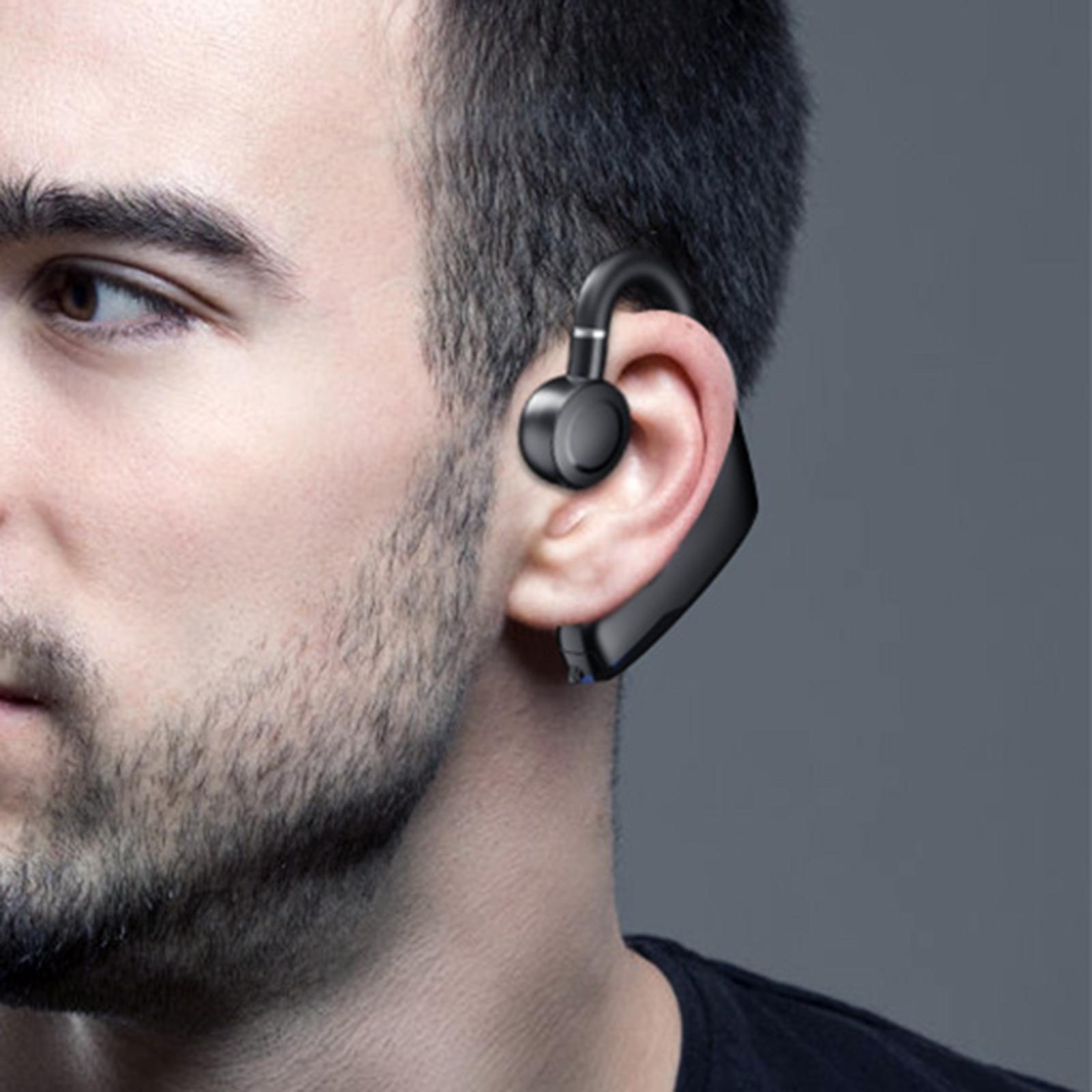 Bluetooth Headphones, Stereo Call Reminder LED Display Ear Hook for Office Sports