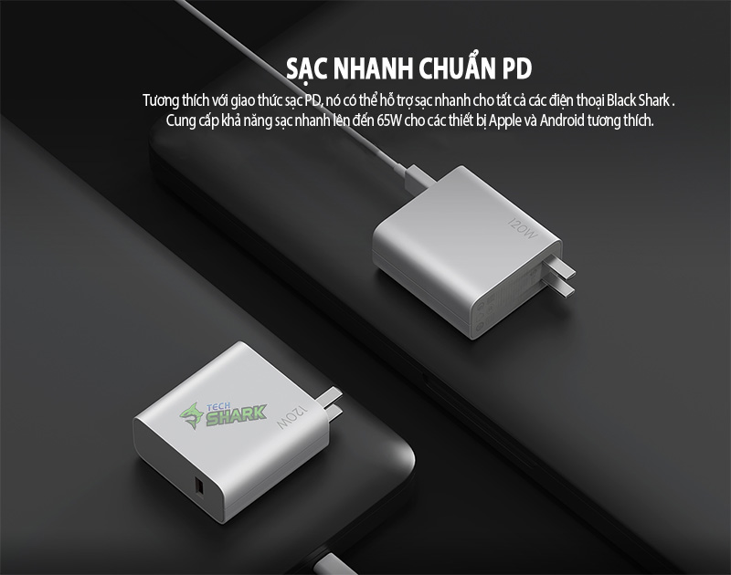 Sạc nhanh 120W Black Shark - HÀNG CHÍNH HÃNG