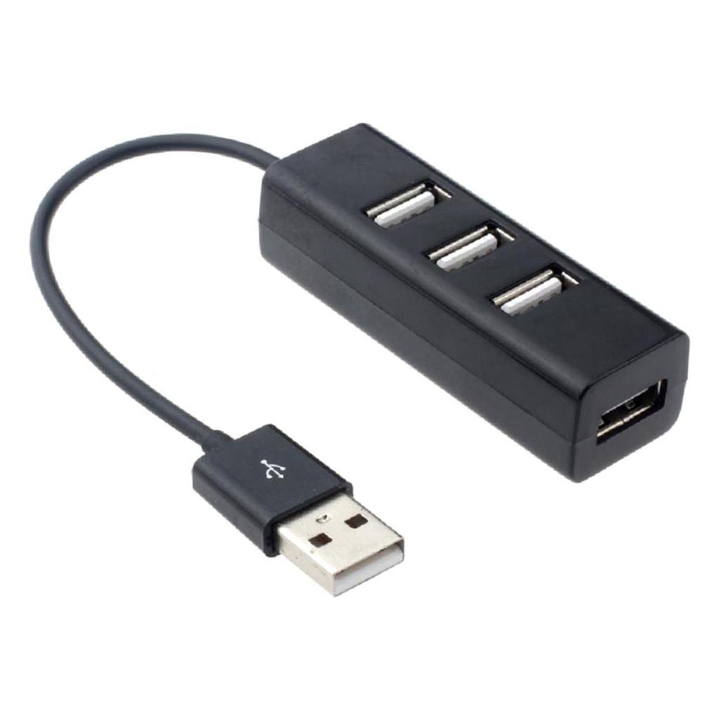 4-Port USB 2.0 Hub w/ High Speed Adapter for PC Splitter