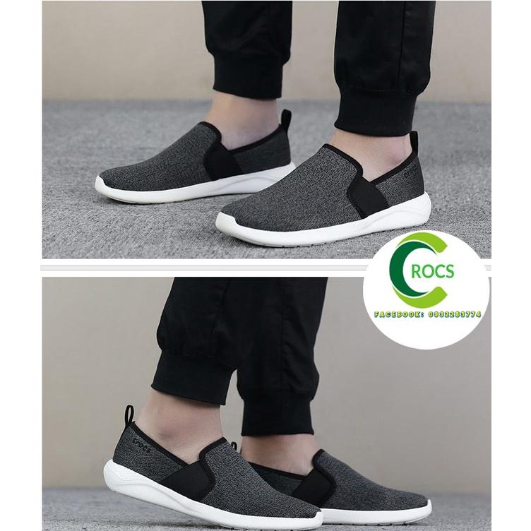 Giày vải chống hôi chân Literide Slip on cho nam màu đen