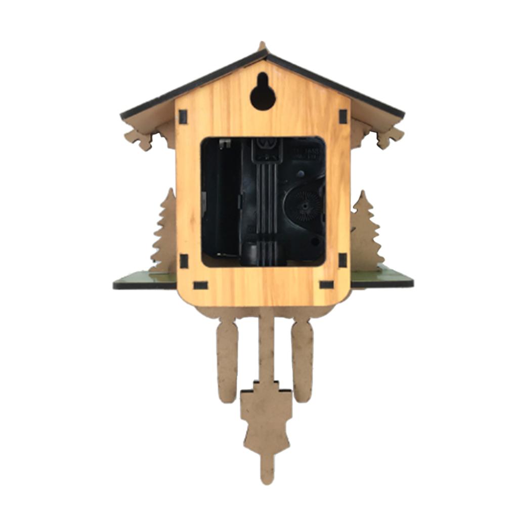 Wooden Cuckoo Clock Decorative Wall Clock with Quartz Movement Novelty Gifts