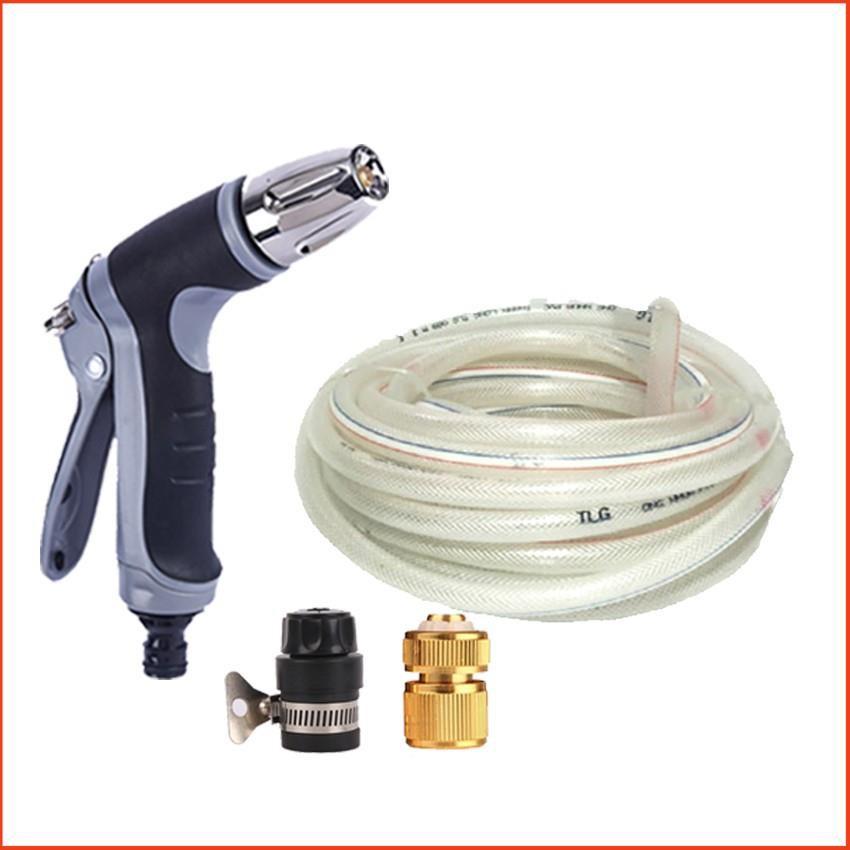 Bộ dây và vòi xịt tăng áp rửa xe tưới cây 15M 206817