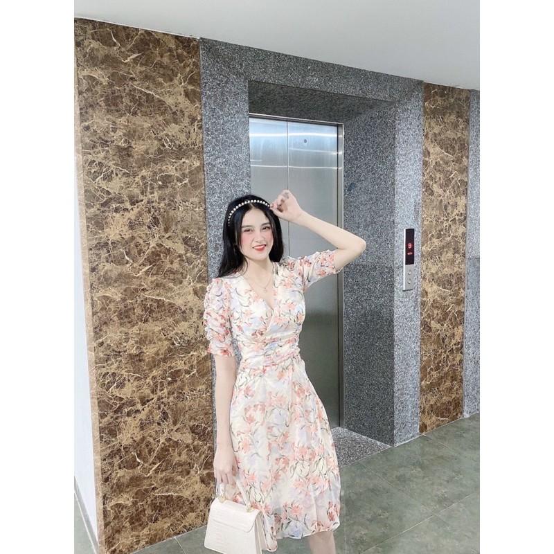 Váy maxi hoa váy hoa, váy dạo phố