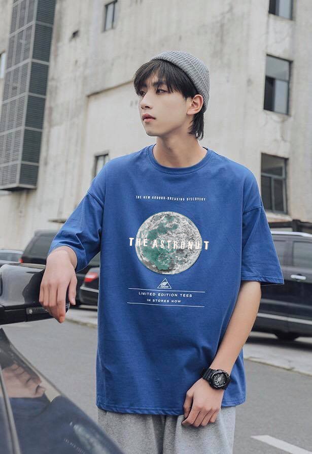 Áo thun tay lỡ form rộng - phông nam nữ cotton oversize - T shirt trái đất - 2N Unisex