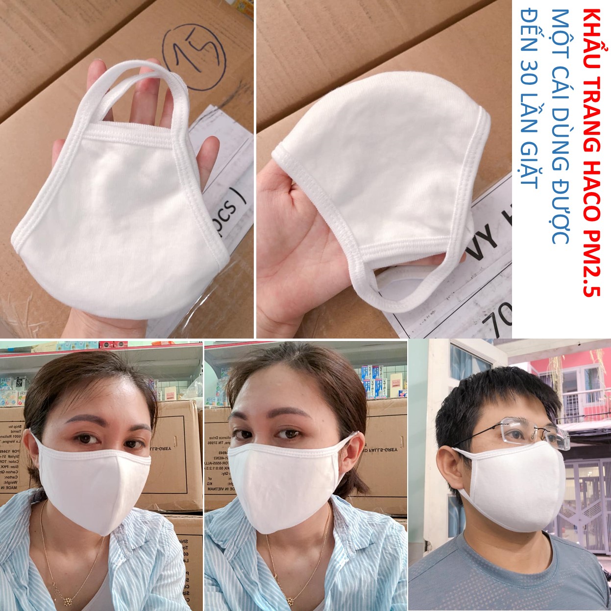 Combo 3 Khẩu Trang Kháng Khuẩn PM2.5