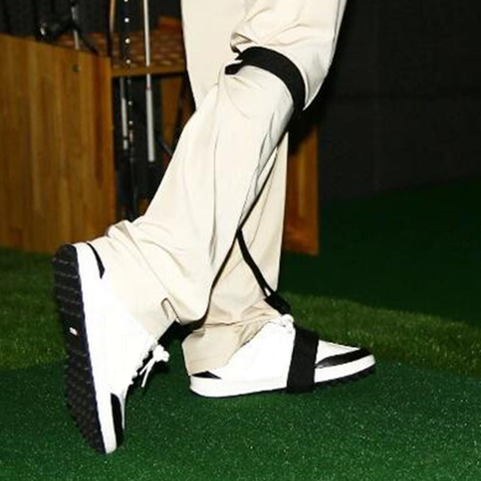 Golf Swing Trainer Golf Swing Training Aid Motion Posture Correction Leg Belt for Golf Beginner Swing Trainer Correcting Tools