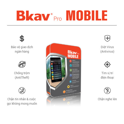 [Chính Hãng] Mã key Phần mềm diệt virus ĐT Bkav Pro Mobile - Bản quyền 1 năm - Nhận mã ngay sau khi đặt