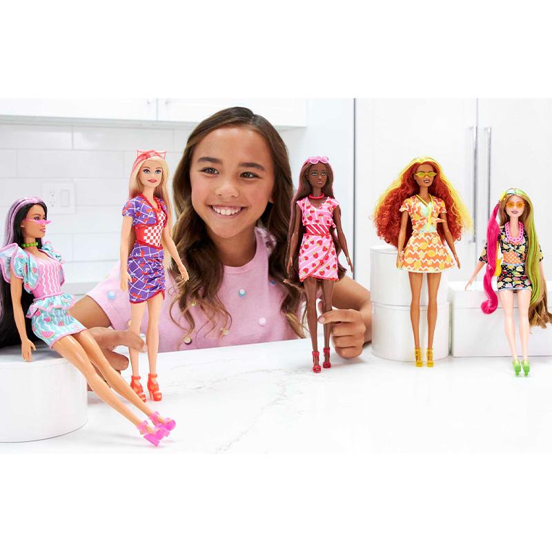 Đồ Chơi BARBIE Búp Bê Barbie Đổi Màu - Phiên Bản Thời Trang Trái Cây HJX49