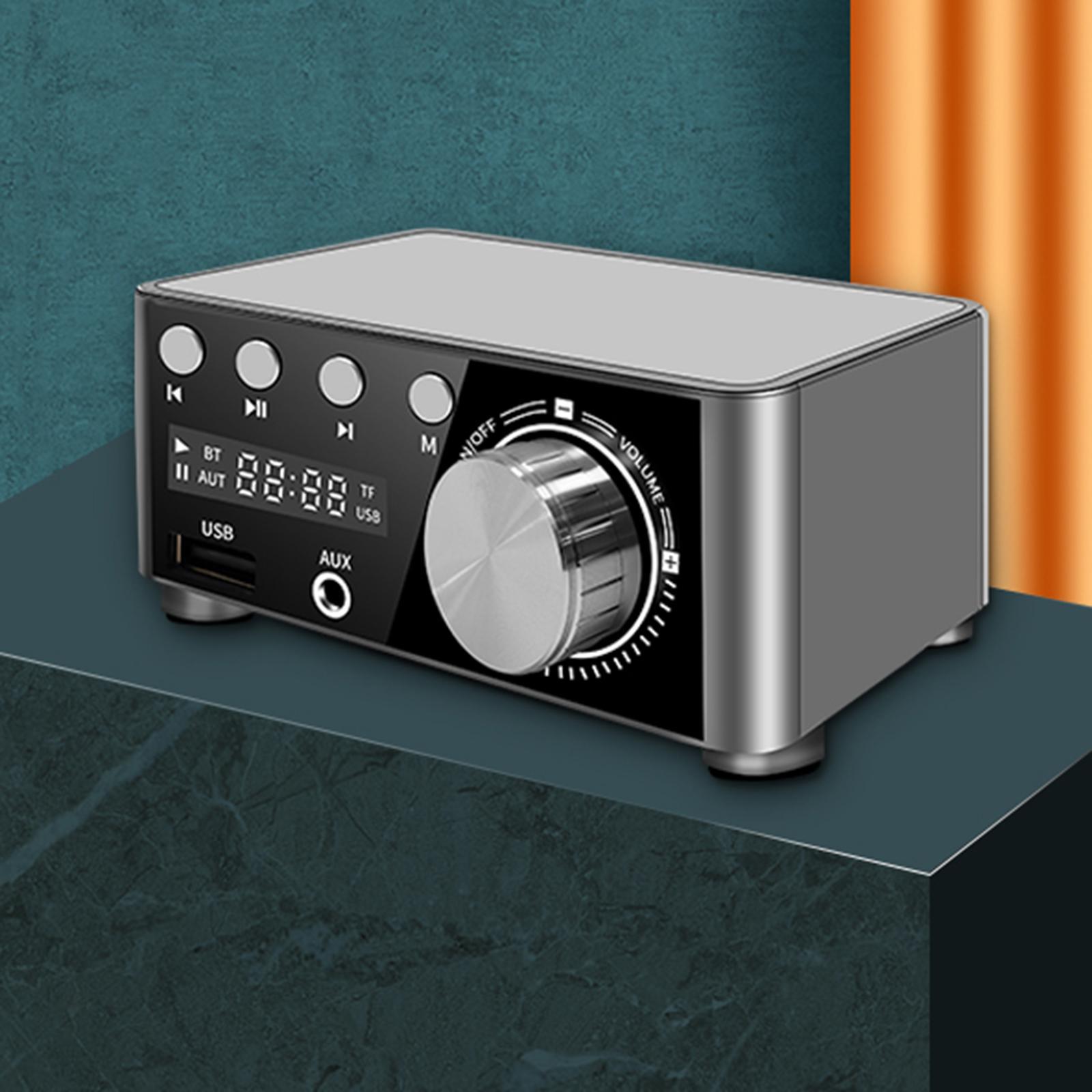 Mini Amplifier with Audio Cable MP3 2.0 CH for Store Home Theater 50W+50W US