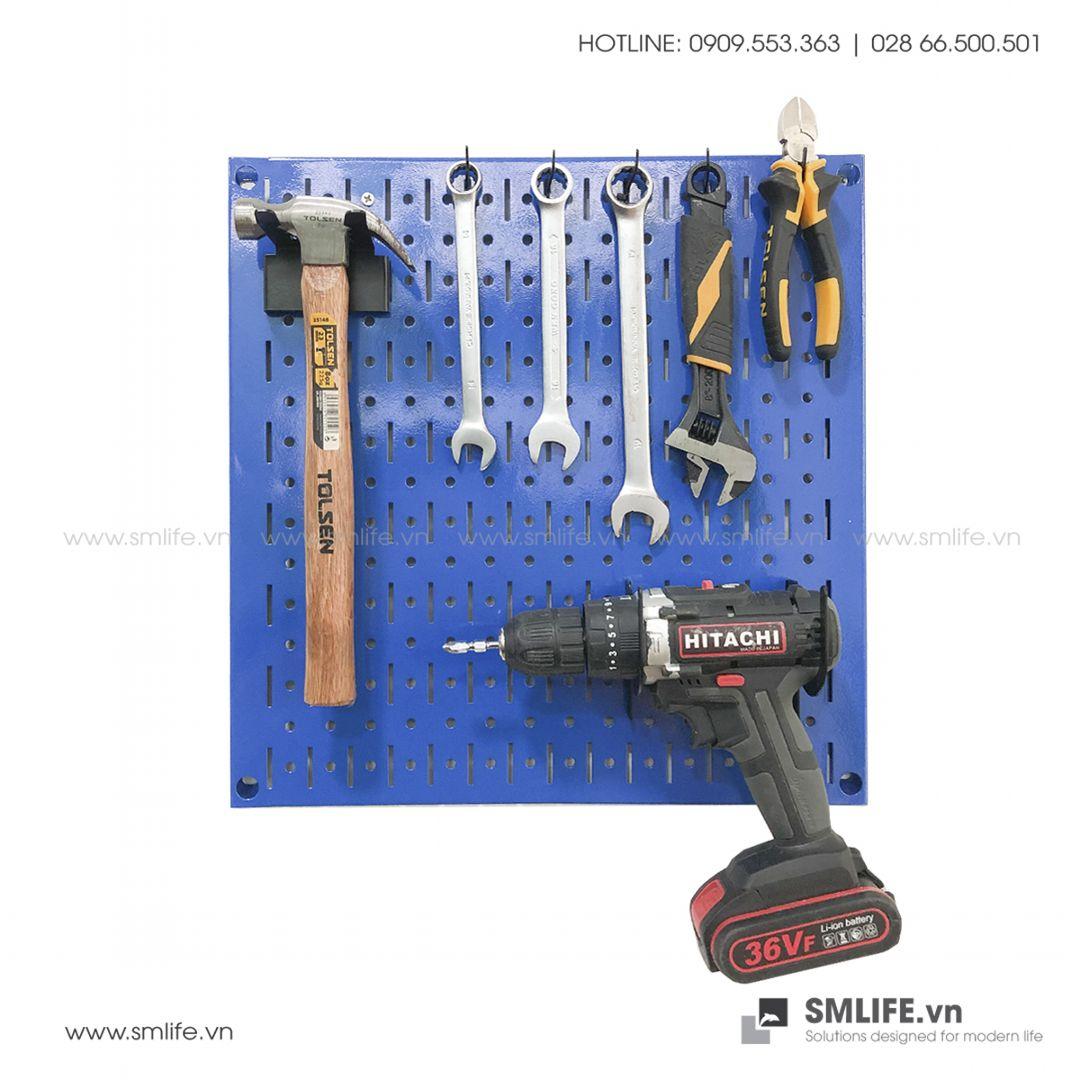 Bảng treo dụng cụ SMLIFE Pegboard cơ khí SQ – Xanh