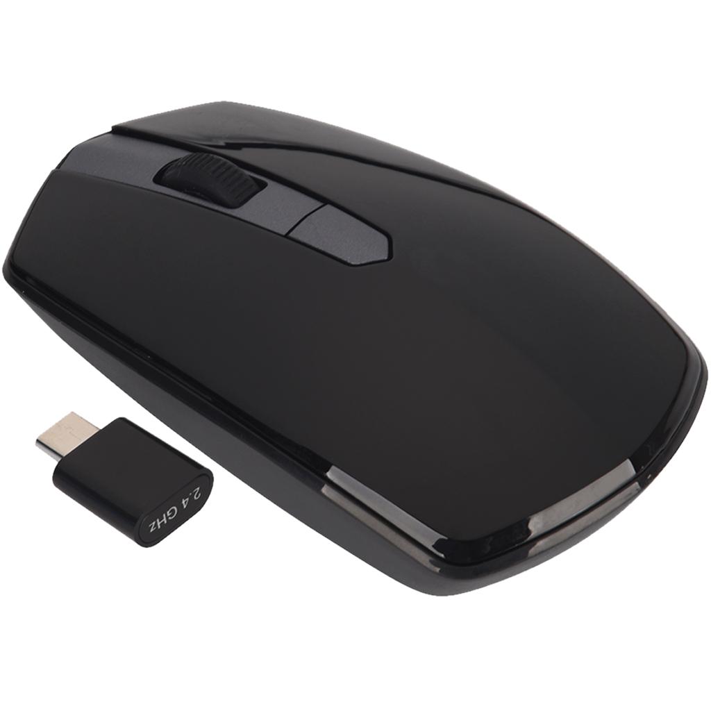 Wireless Mouse, Rechargeable Silent Optical Computer Mice with Type C Receiver,