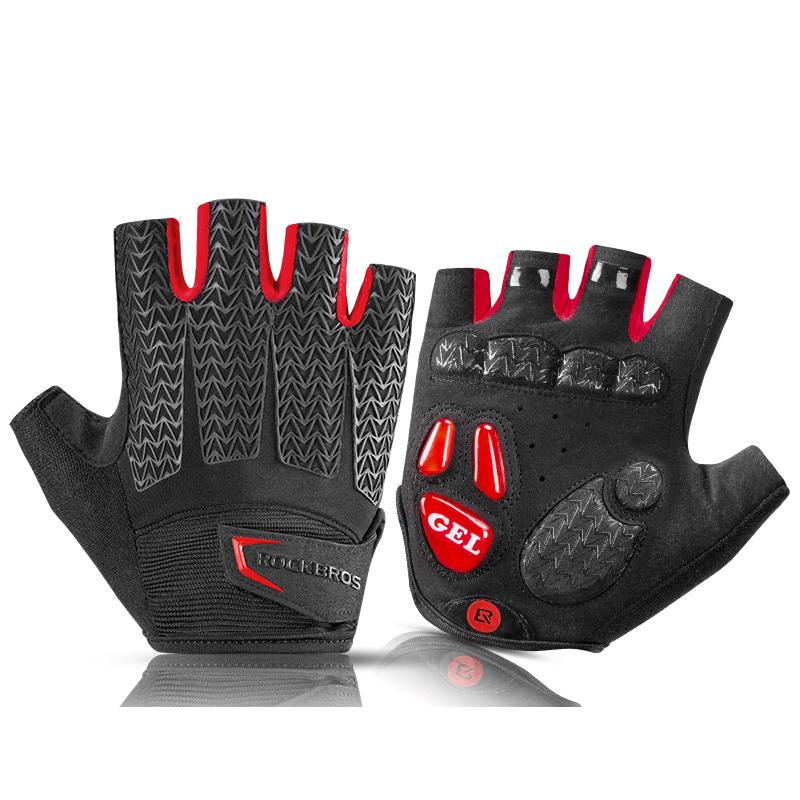 ROCKBROS Găng Tay Xe Đạp Ngón Nam Nữ Chống Trơn Trượt Gel Lót Thoáng Khí Xe Máy MTB Xe Đạp Đường Bộ Găng Tay Xe Đạp Thể Thao Găng Tay