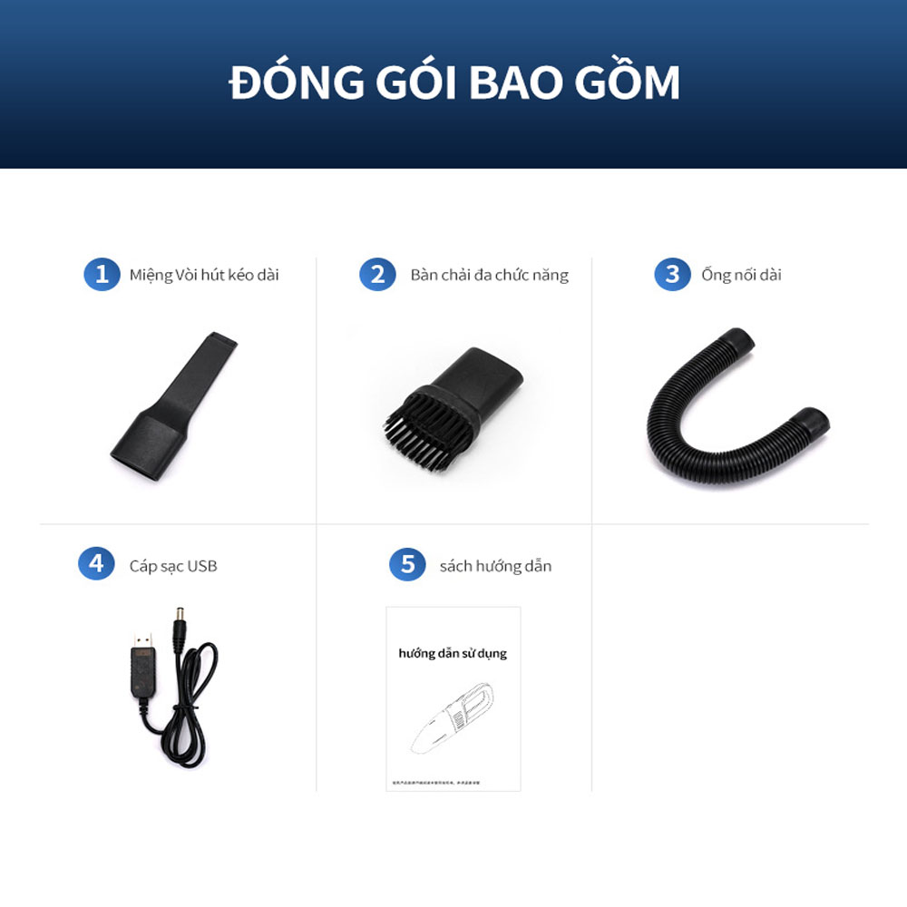 Máy Hút Bụi Cầm Tay Không Dây Đa Năng Cao Cấp 4in1 Seasy C8, Sạc Pin Không Dây, Công Suất Lớn, Giảm Thiểu Tiếng Ồn, Kèm Vòi Tiện Dụng, Dùng Trong Nhà, Ô Tô, Sô Fa, Đệm, Giường- Hàng Chính Hãng