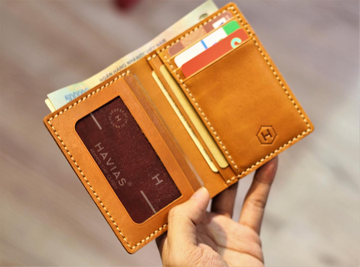 Ví da đứng Venumi Handcrafted Wallet