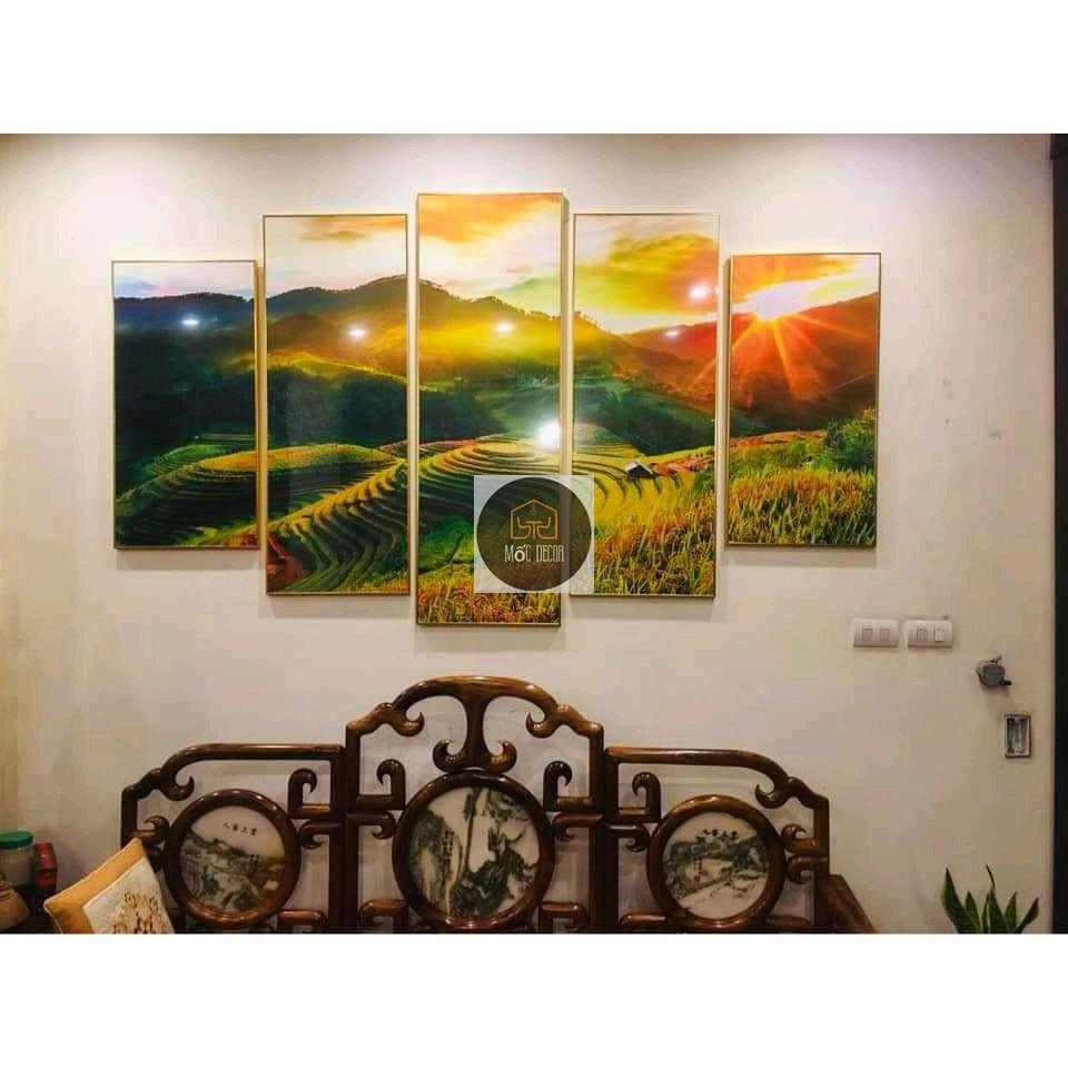 Xả kho tranh tráng gương 5 tấm cực đẹp giá siêu rẻ