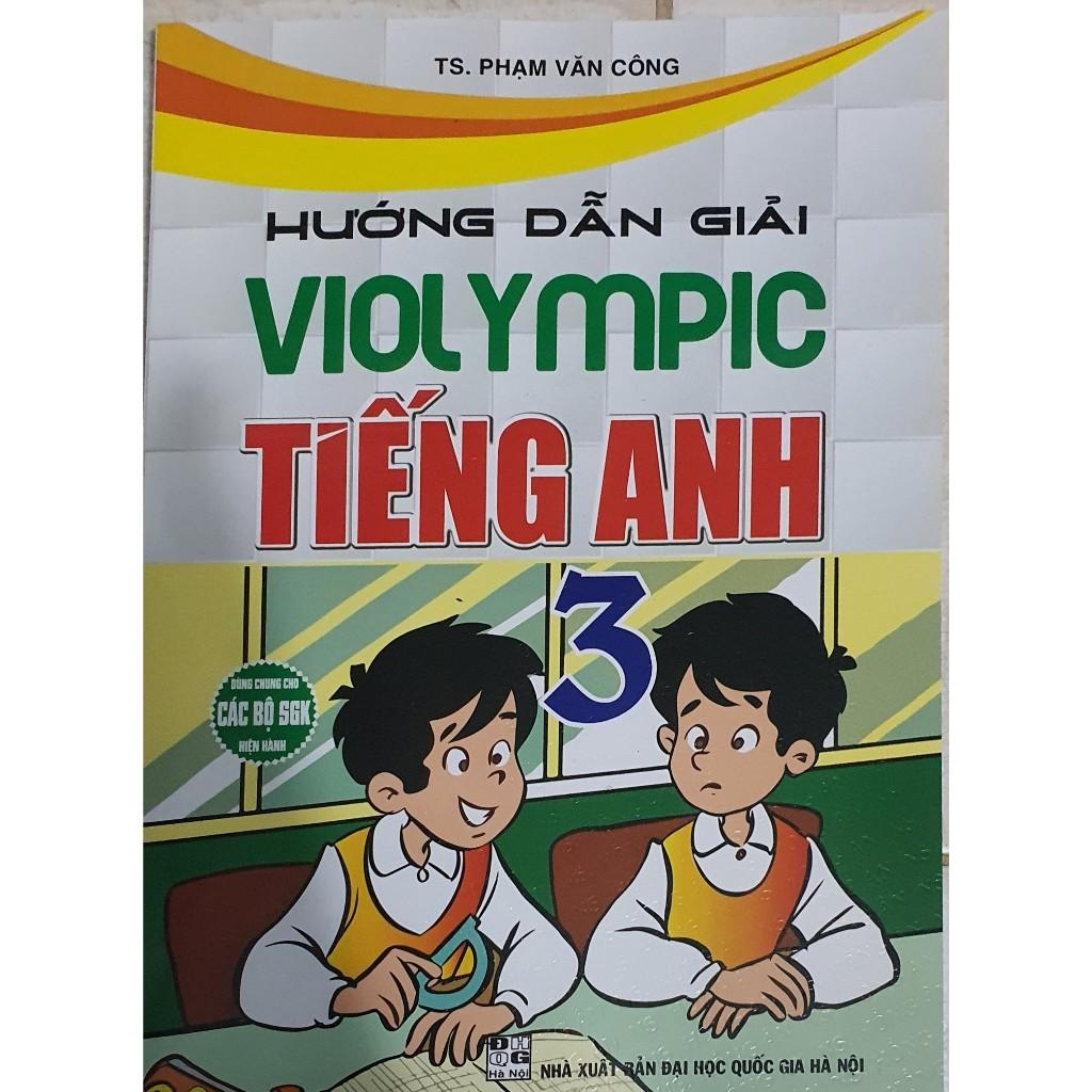 Sách - Combo hướng dẫn giải violympic toán 3 + tiếng anh 3 + Bộ đề luyện thi violympic tiếng việt 3
