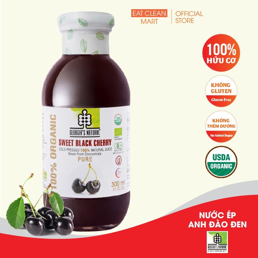 Nước Ép Trái Cây 100% Hữu Cơ Anh Đào Đen Tự Nhiên Georgia's Natural - ORGANIC Pure Sweet Black Cherry Juice - 300ml