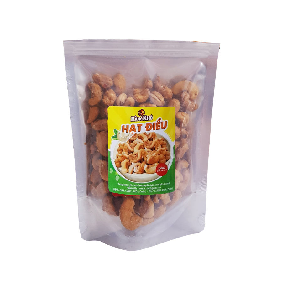 Hạt Điều Rang Tỏi Ớt Loại 1 thương hiệu Nàng Khô - 100gram