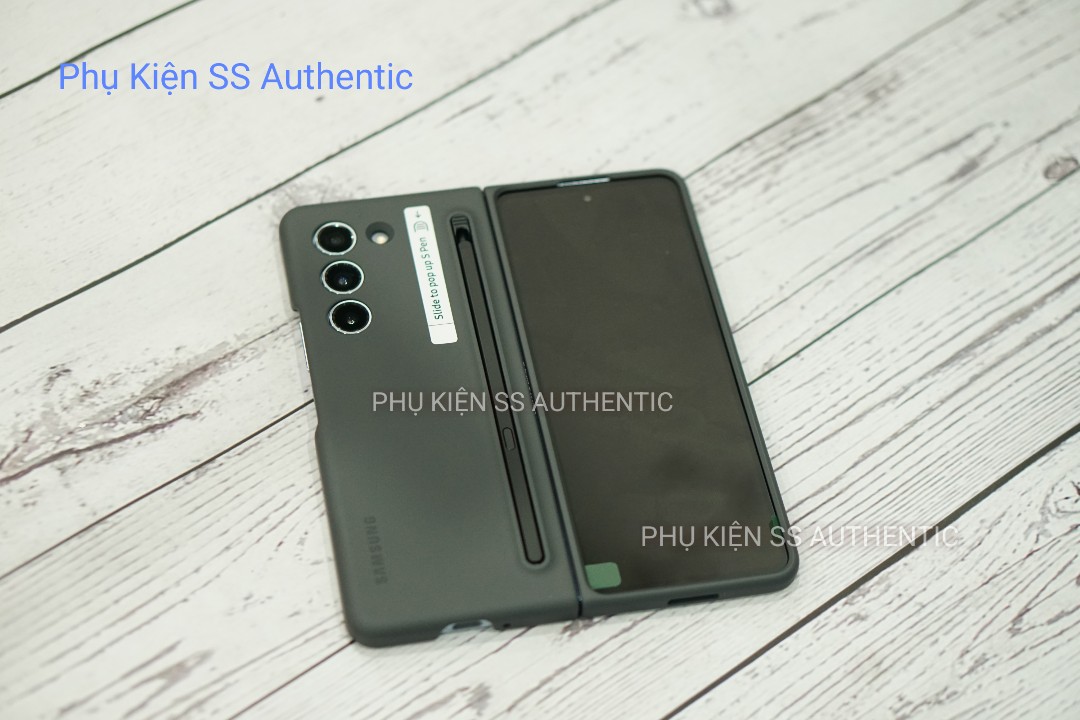 Ốp Samsung kèm bút Spen Fold 5 màu Đen xám - Hàng Chính hãng
