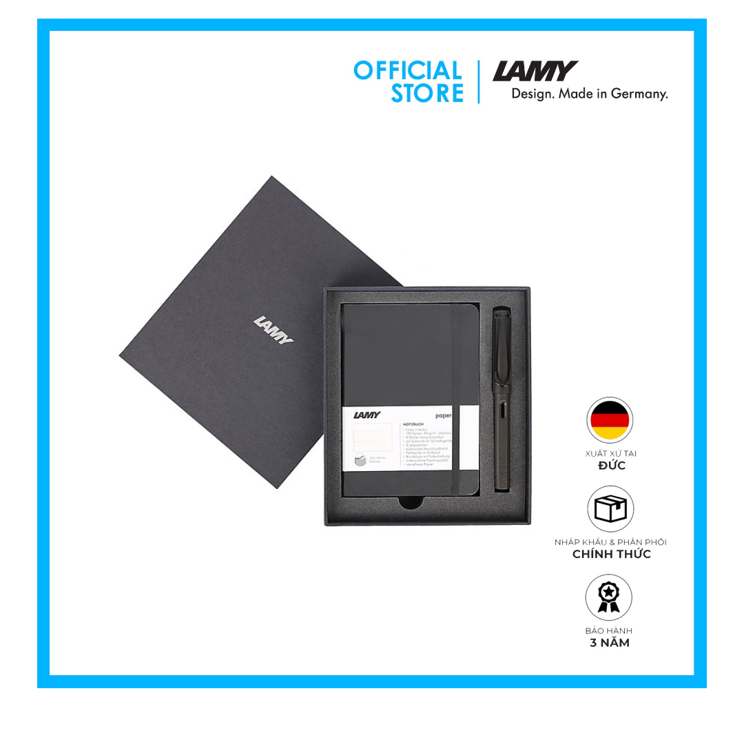 Gift Set Lamy Notebook A6 Softcover Black + Lamy Safari Matt Black - GSA6-SA002