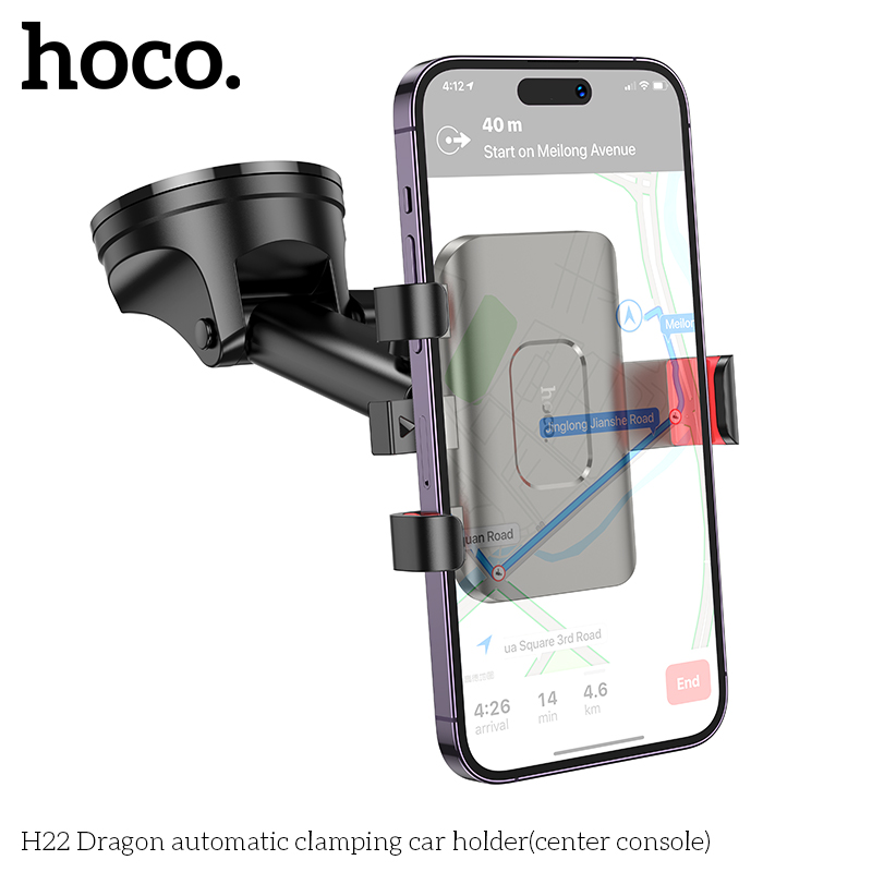 Giá Đỡ Điện Thoại Trên Xe Hơi, Ô Tô Hoco H22 Dragon