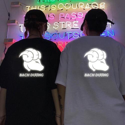 Áo thun Unisex phản quang 12 Cung Hoàng Đạo  Có size tay lỡ