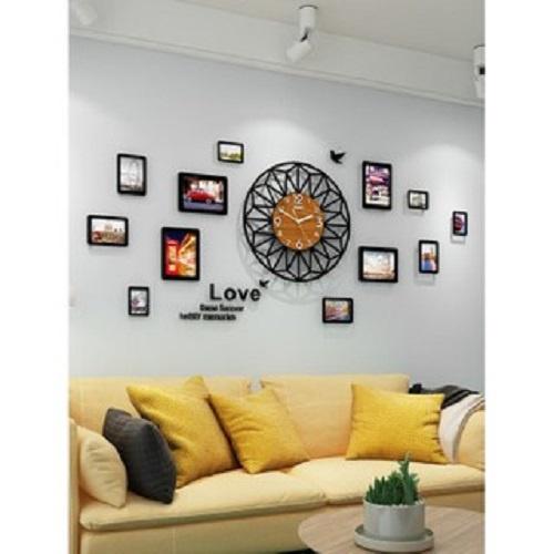 Đồng hồ treo tường gỗ trang trí, Đồng hồ treo tường bằng gỗ decor quán cafe trang trí phòng khách