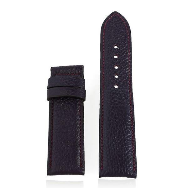 HC8140-41-42 - Dây đồng hồ Huy Hoàng da bò size 22, 24, 26 màu nâu đen, tím đậm, nâu bạc