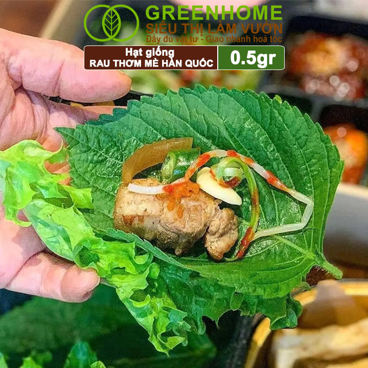 Hạt Giống Rau Thơm Mè Greenhome, Gói 0.5g, Dễ Trồng Quanh Năm, Nảy Mầm Cao, Thu Hoạch Nhanh, Năng Suất Cao R17
