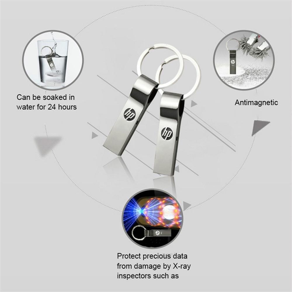Hp Metal USB Pen Drive 2TB USB 3.0 Pendrive Memory Stick Flashdrive De Alta Velocidade