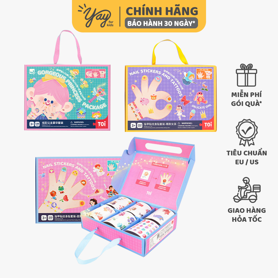 Hình dán móng tay và hình xăm dán cho bé - Nail Sticker & Temporary Tattoo