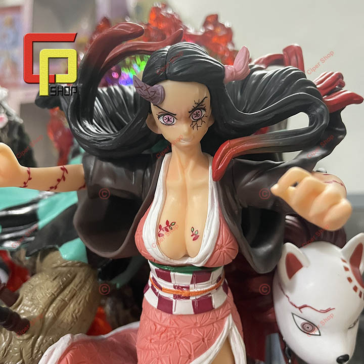 Mô hình Kamado Nezuko - Figure Nezuko Kimetsu no Yaiba - Có Led