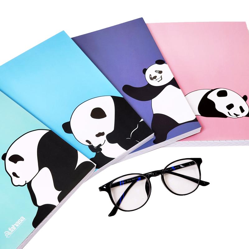 Combo 10 Tập Học Sinh Cute Panda - Miền Nam - 4 Ô Ly - 200 Trang 80gsm - Fahasa 03 - Tặng Nhãn Vở Kèm Sticker