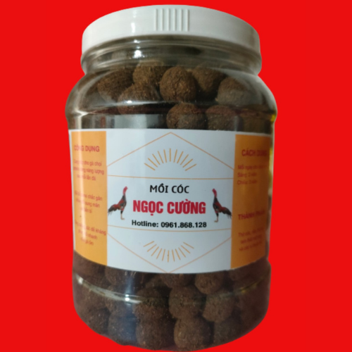 Mồi cóc rắn cho gà chọi hộp 300g-500g 520 viên