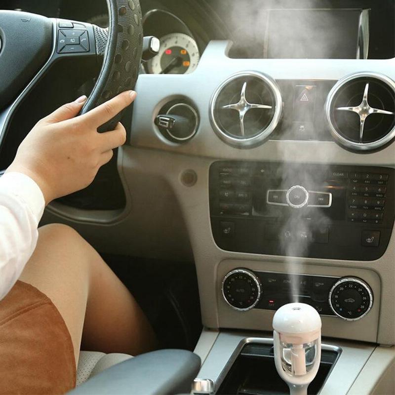2021 Mới Mini 12V Xe Hơi Nước Tạo Ẩm Không Khí Thơm Khuếch Tán Tinh Dầu Khuếch Tán Tinh Dầu Tạo Ẩm Trên Ô Tô Nhiều Màu Sắc