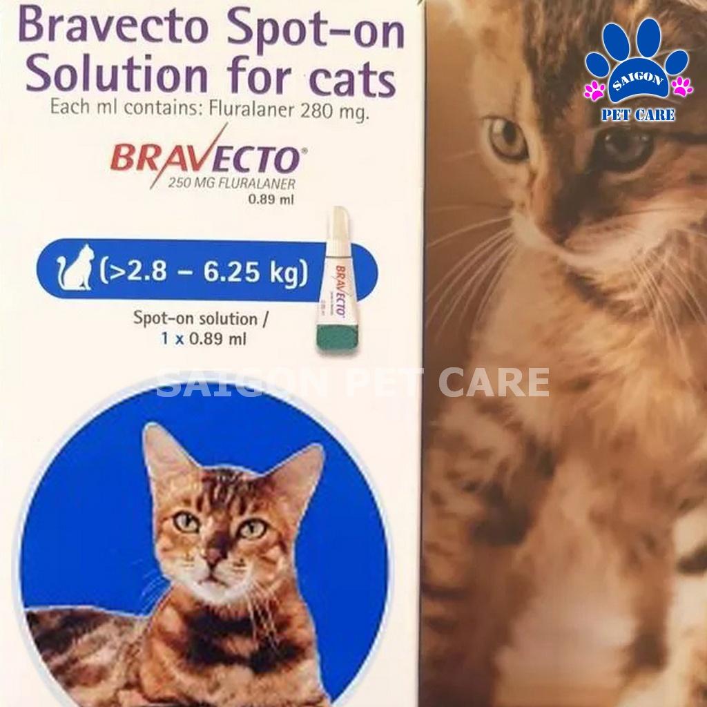 Bravecto for cat nhỏ gáy trị ve rận, bọ chét tận gốc cho mèo