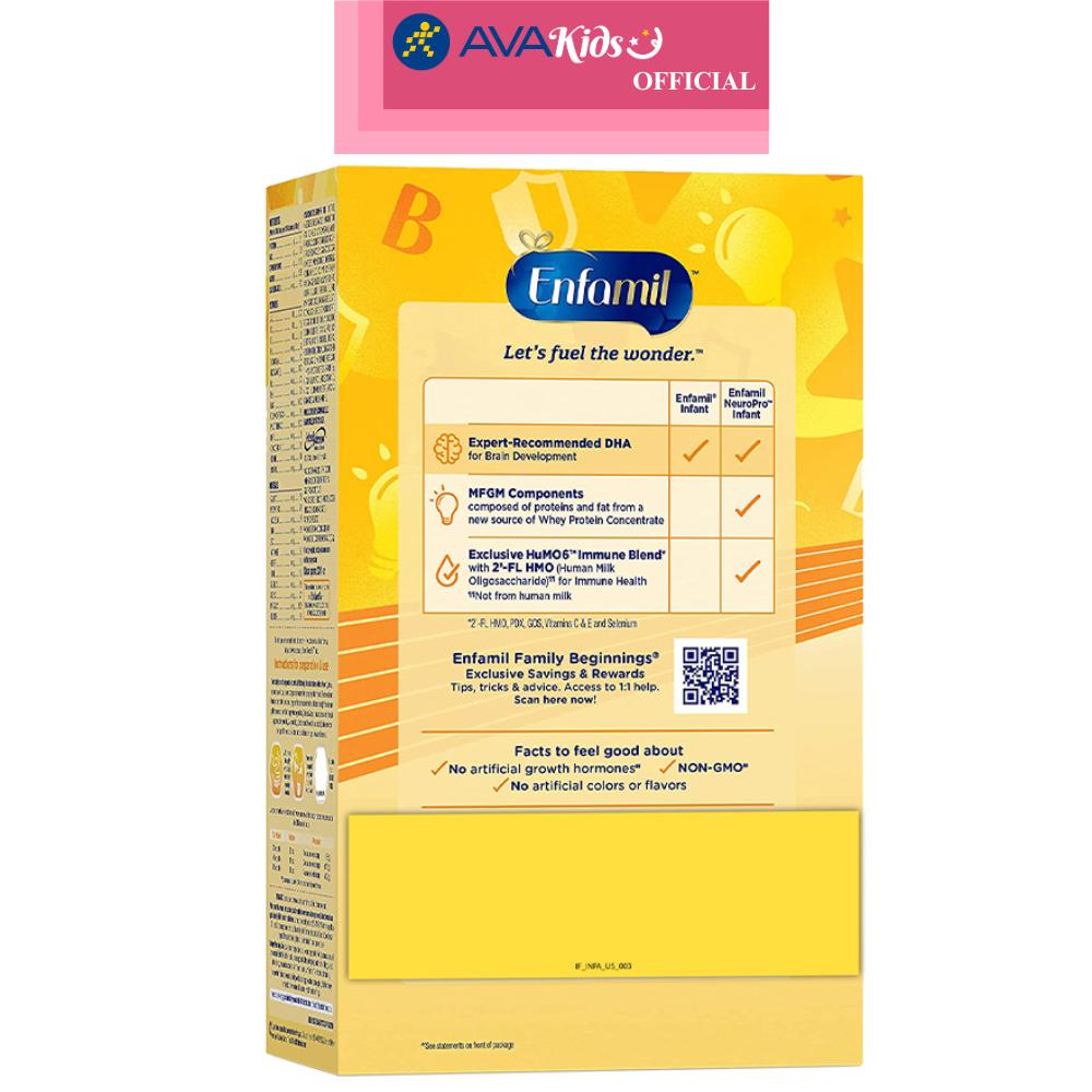 Sữa bột Enfamil Neuropro Infant Formula 890g (0 - 12 tháng) - Hàng Chính Hãng